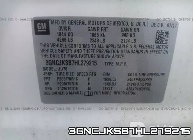 3GNCJKSB7HL279215 фото 10