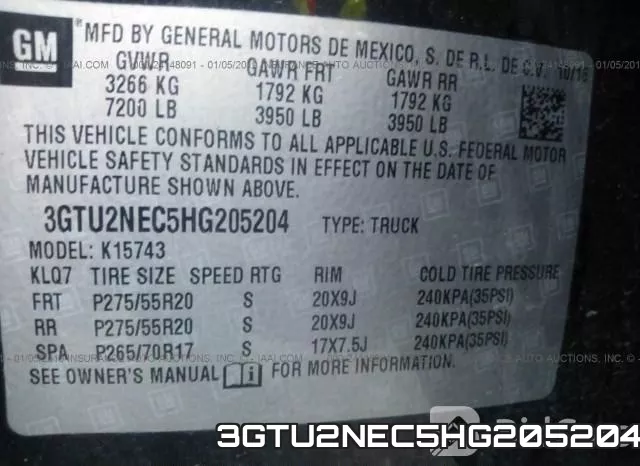 3GTU2NEC5HG205204 фото 10