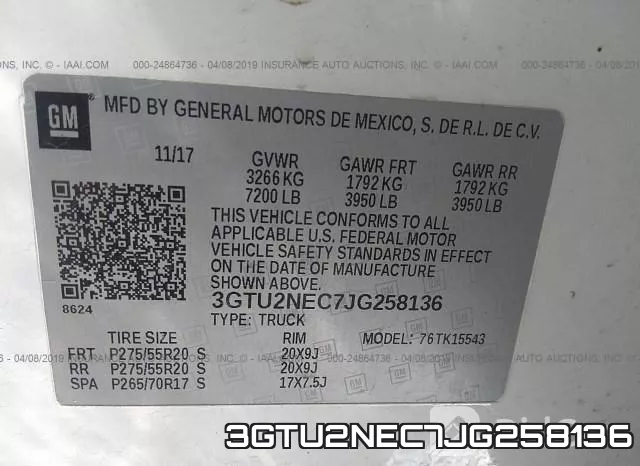 3GTU2NEC7JG258136 фото 10