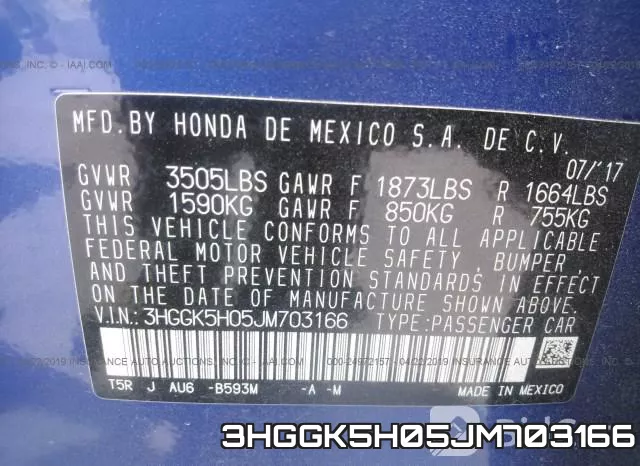 3HGGK5H05JM703166 фото 10