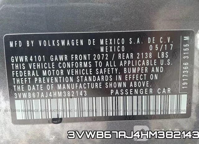 3VWB67AJ4HM382143 фото 10