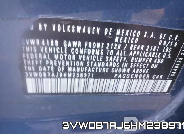 3VWDB7AJ6HM238971 фото 10