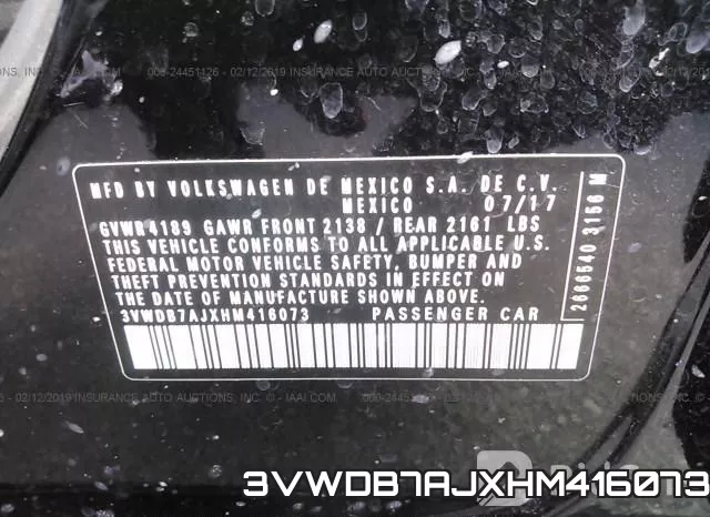 3VWDB7AJXHM416073 фото 10