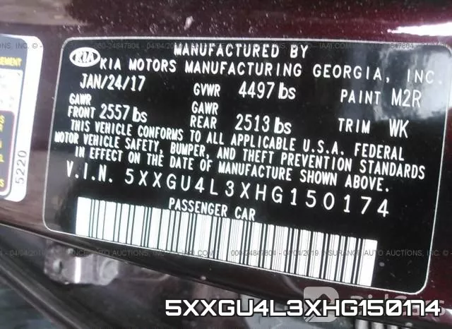 5XXGU4L3XHG150174 фото 10