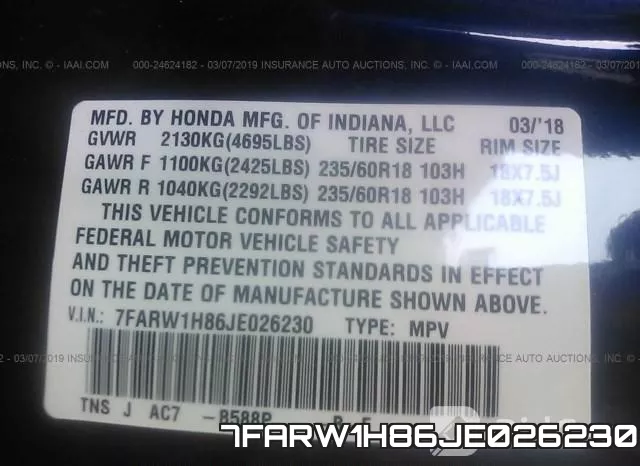 7FARW1H86JE026230 фото 10