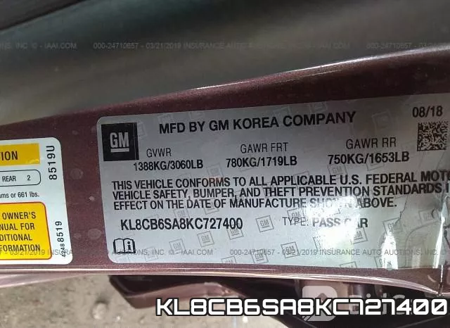 KL8CB6SA8KC727400 фото 10