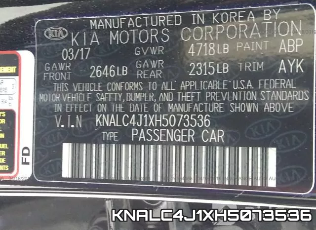 KNALC4J1XH5073536 фото 10