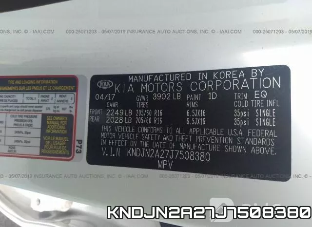 KNDJN2A27J7508380 фото 10