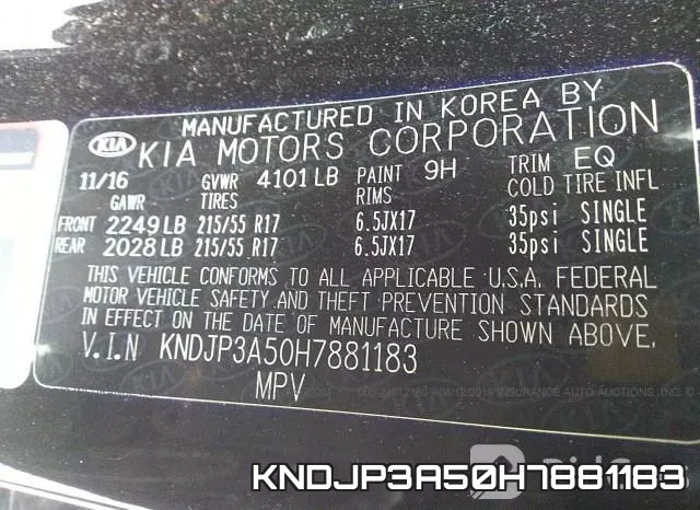 KNDJP3A50H7881183 фото 10