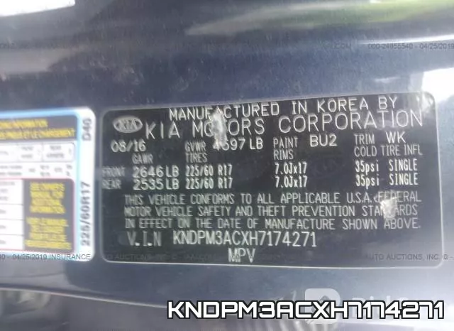 KNDPM3ACXH7174271 фото 10