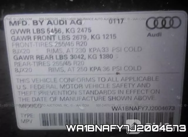 WA1BNAFY7J2004673 фото 10