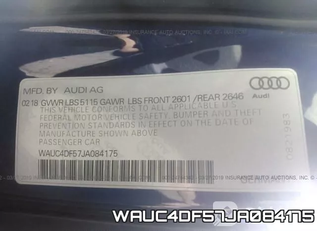 WAUC4DF57JA084175 фото 10