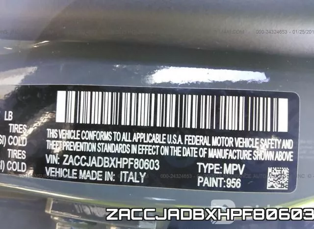 ZACCJADBXHPF80603 фото 10