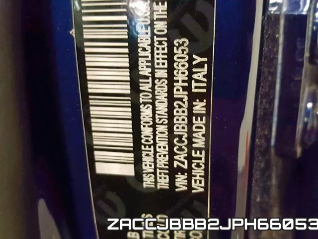 ZACCJBBB2JPH66053 фото 2