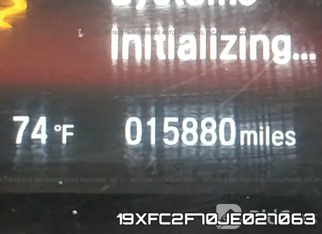 19XFC2F70JE027063 фото 7