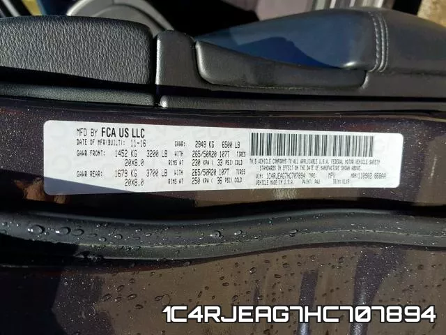 1C4RJEAG7HC707894 фото 2