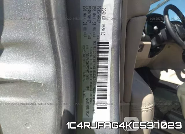 1C4RJFAG4KC537023 фото 10