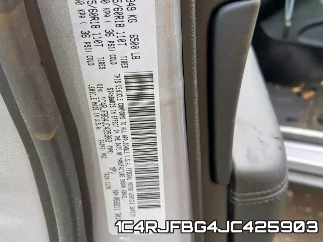 1C4RJFBG4JC425903 фото 2