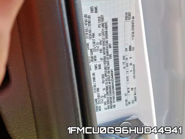 1FMCU0G96HUD44941 фото 2