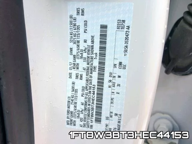 1FT8W3BT3HEC44153 фото 2