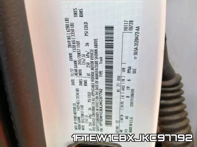 1FTEW1CBXJKC97792 фото 2