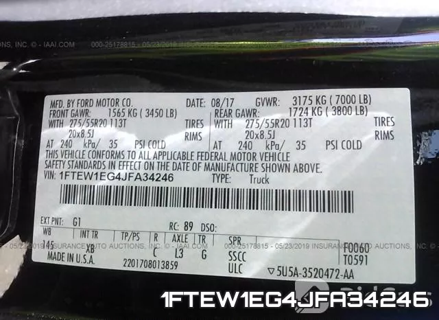 1FTEW1EG4JFA34246 фото 10