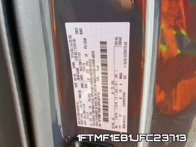 1FTMF1EB1JFC23713 фото 2