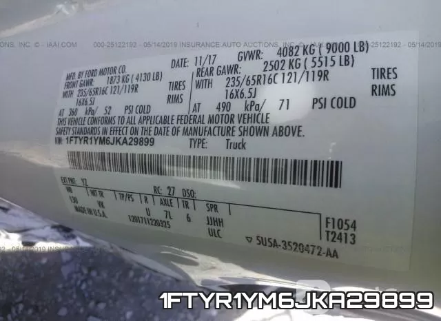 1FTYR1YM6JKA29899 фото 10