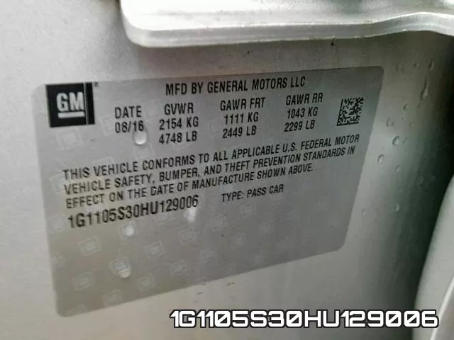 1G1105S30HU129006 фото 2