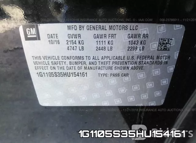 1G1105S35HU154161 фото 10