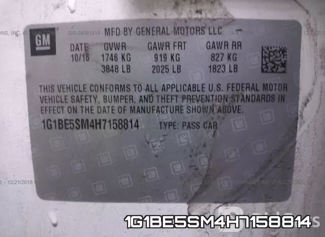 1G1BE5SM4H7158814 фото 10