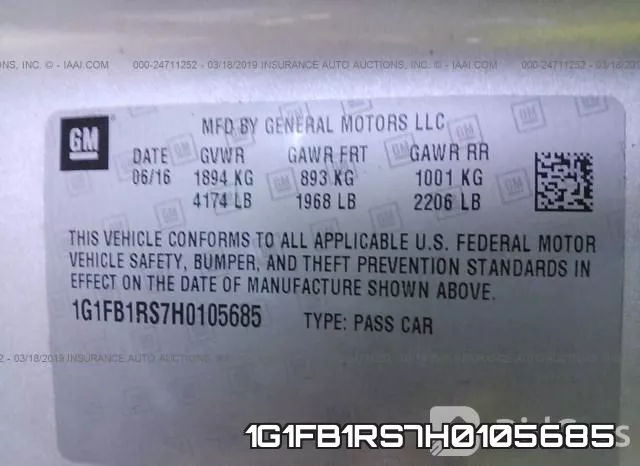 1G1FB1RS7H0105685 фото 10