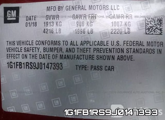 1G1FB1RS9J0147393 фото 10