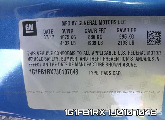 1G1FB1RX7J0107048 фото 10