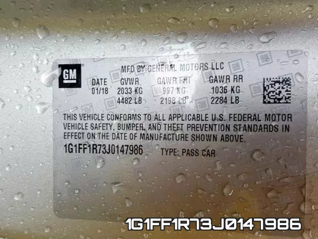 1G1FF1R73J0147986 фото 2