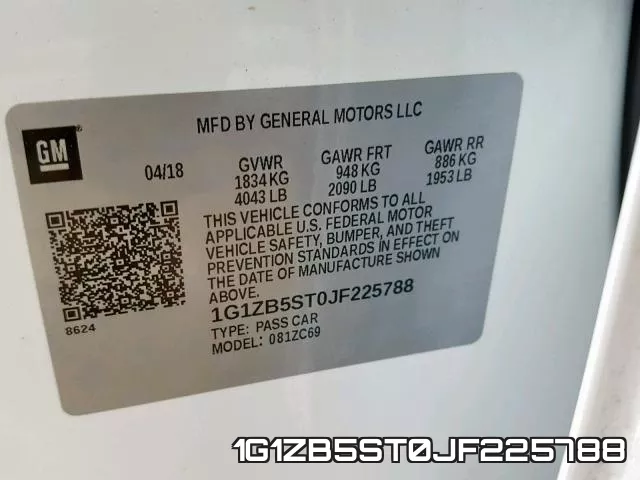 1G1ZB5ST0JF225788 фото 2