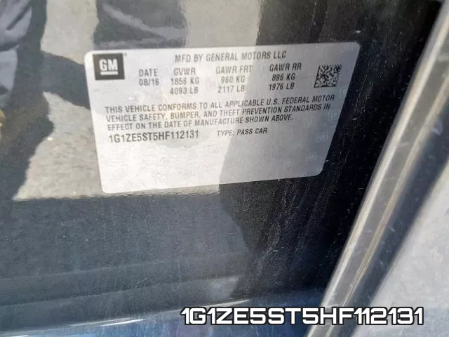 1G1ZE5ST5HF112131 фото 2