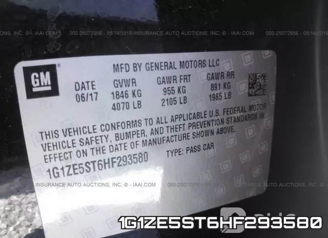 1G1ZE5ST6HF293580 фото 10