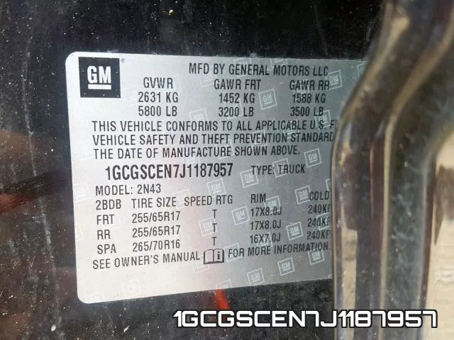 1GCGSCEN7J1187957 фото 2