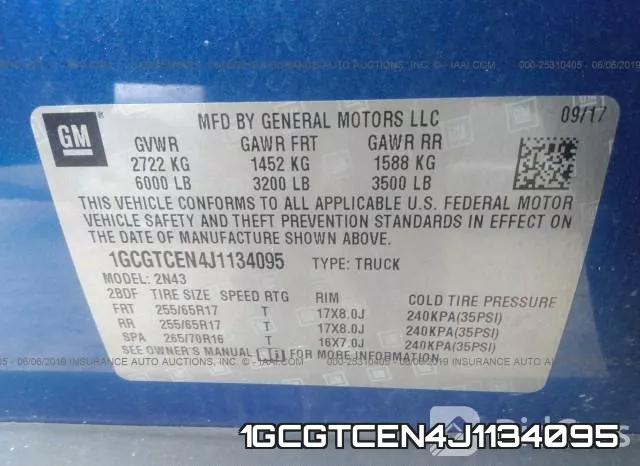 1GCGTCEN4J1134095 фото 10