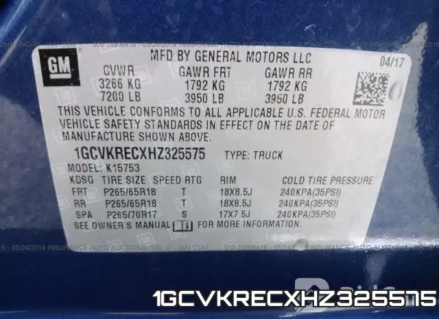 1GCVKRECXHZ325575 фото 10