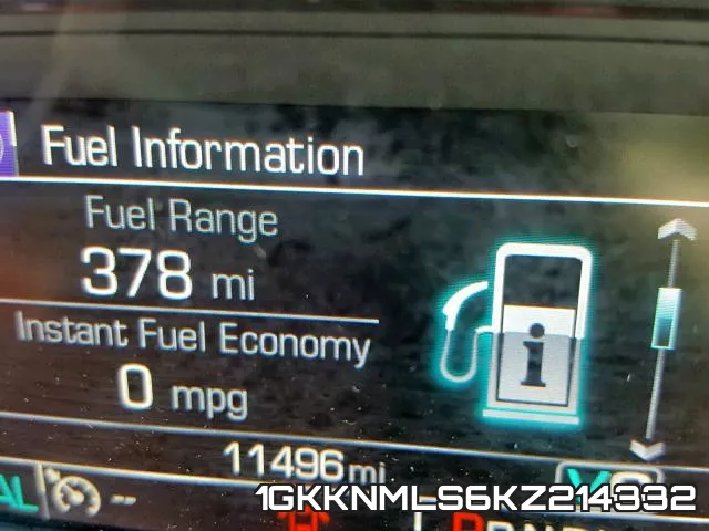 1GKKNMLS6KZ214332 фото 9