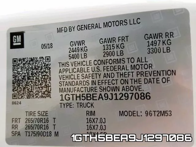 1GTH5BEA9J1297086 фото 2