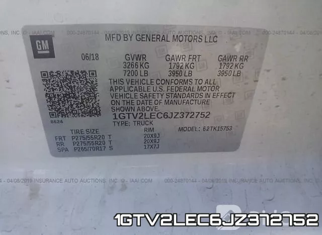 1GTV2LEC6JZ372752 фото 10