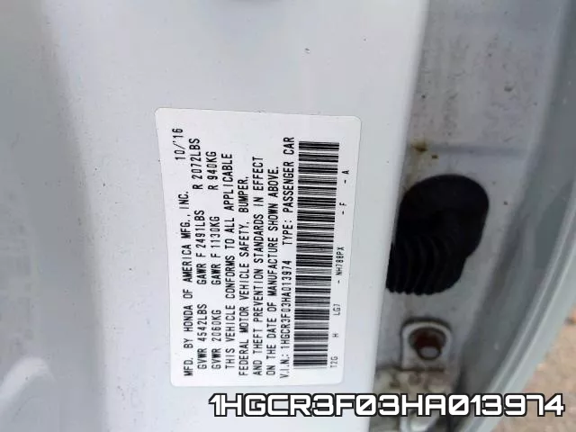 1HGCR3F03HA013974 фото 2