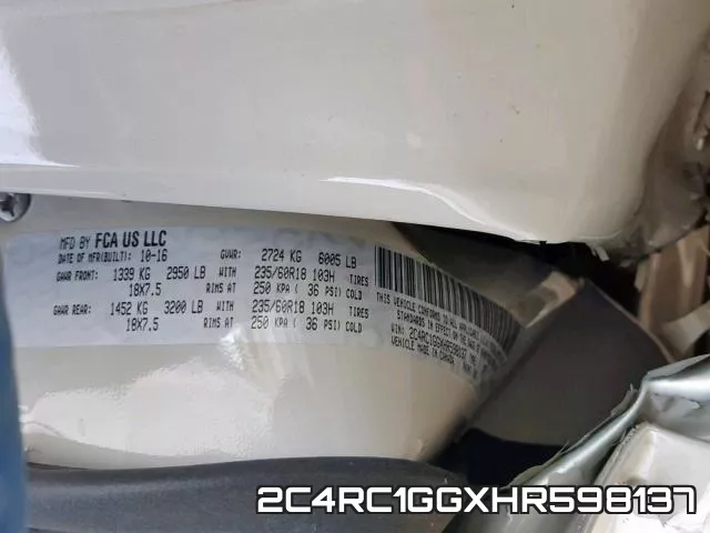 2C4RC1GGXHR598137 фото 2