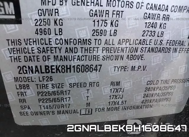 2GNALBEK8H1608647 фото 10