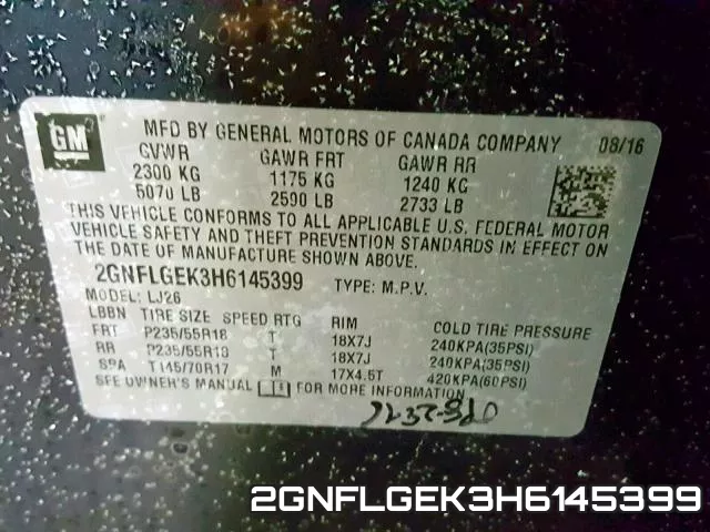 2GNFLGEK3H6145399 фото 2