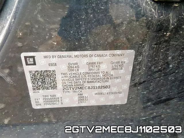 2GTV2MEC8J1102503 фото 2