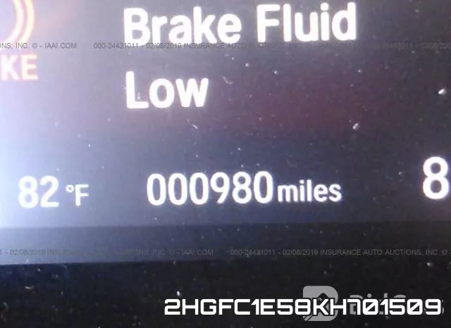 2HGFC1E58KH701509 фото 8